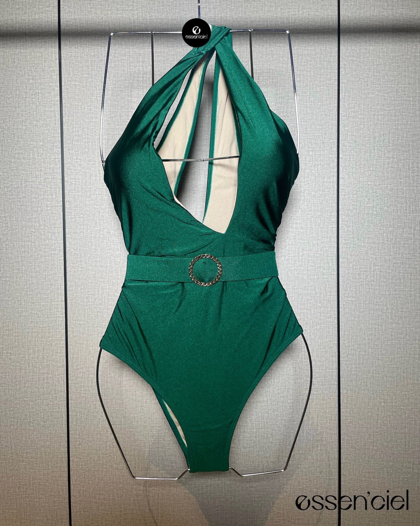 Corsica One-Shoulder Swimsuit Set with Skirt
